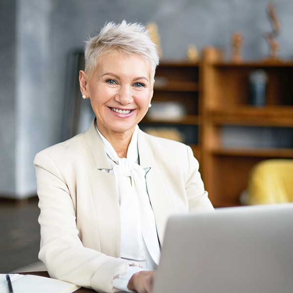 lady working in staffing office